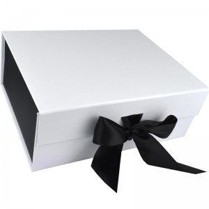 Κλασικό κουτί δώρου κρασιού με κορδέλα